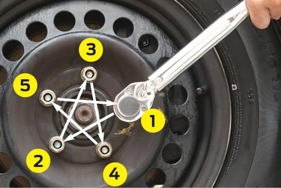 Закрутка болтов "звездой"