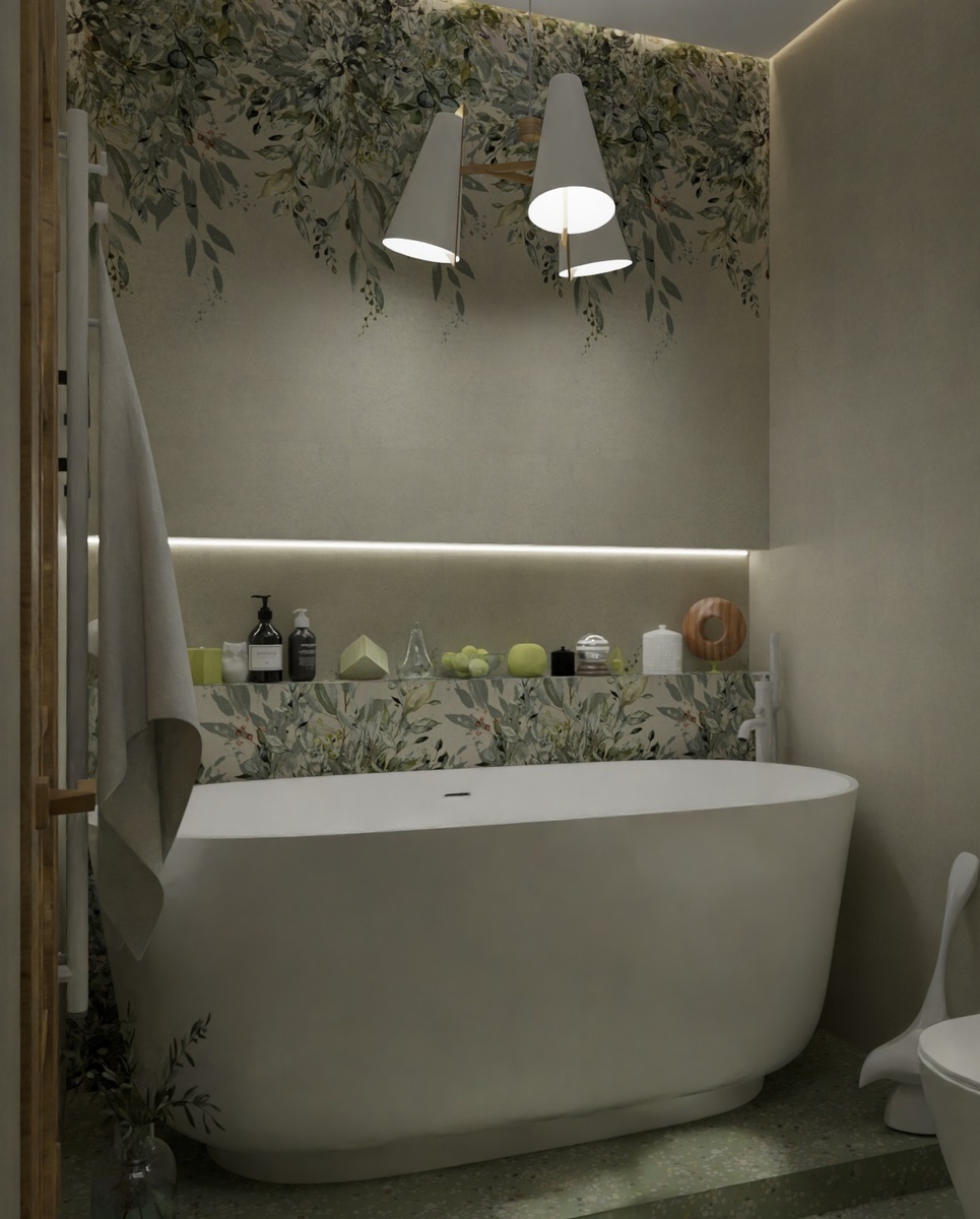 Стильная ванная комната: дизайнерские приемы 2025 года