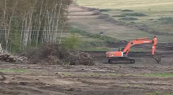     В Красноярске началось строительство новой дороги в микрорайон Солнечный