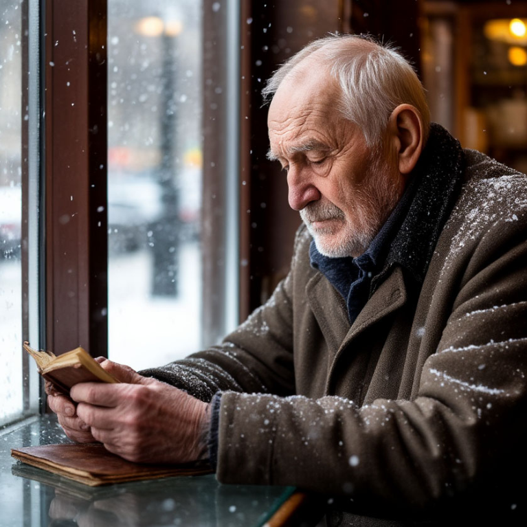 В руках потрепанная трудовая книжка