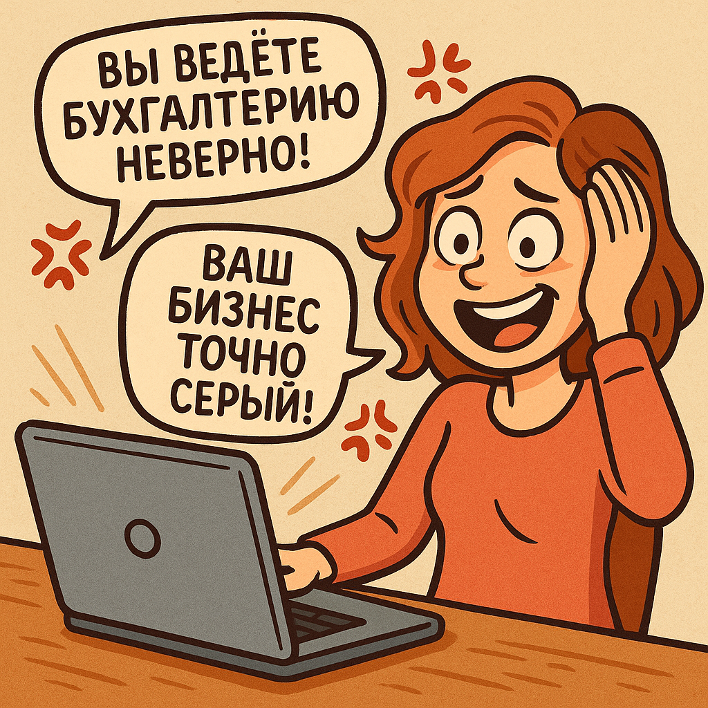 Бухгалтерские чаты не очень лояльные.
