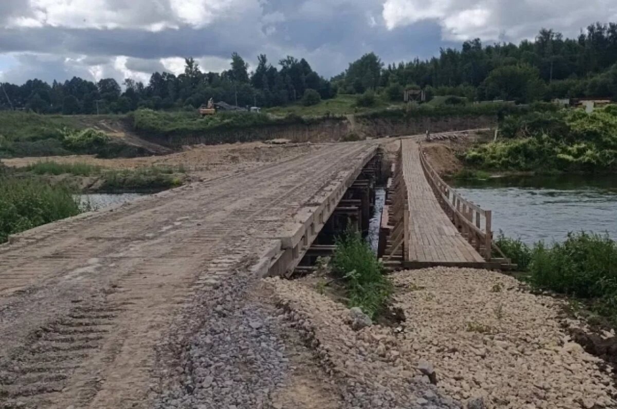    Реконструкцию моста через реку Упа завершат в 2027 году