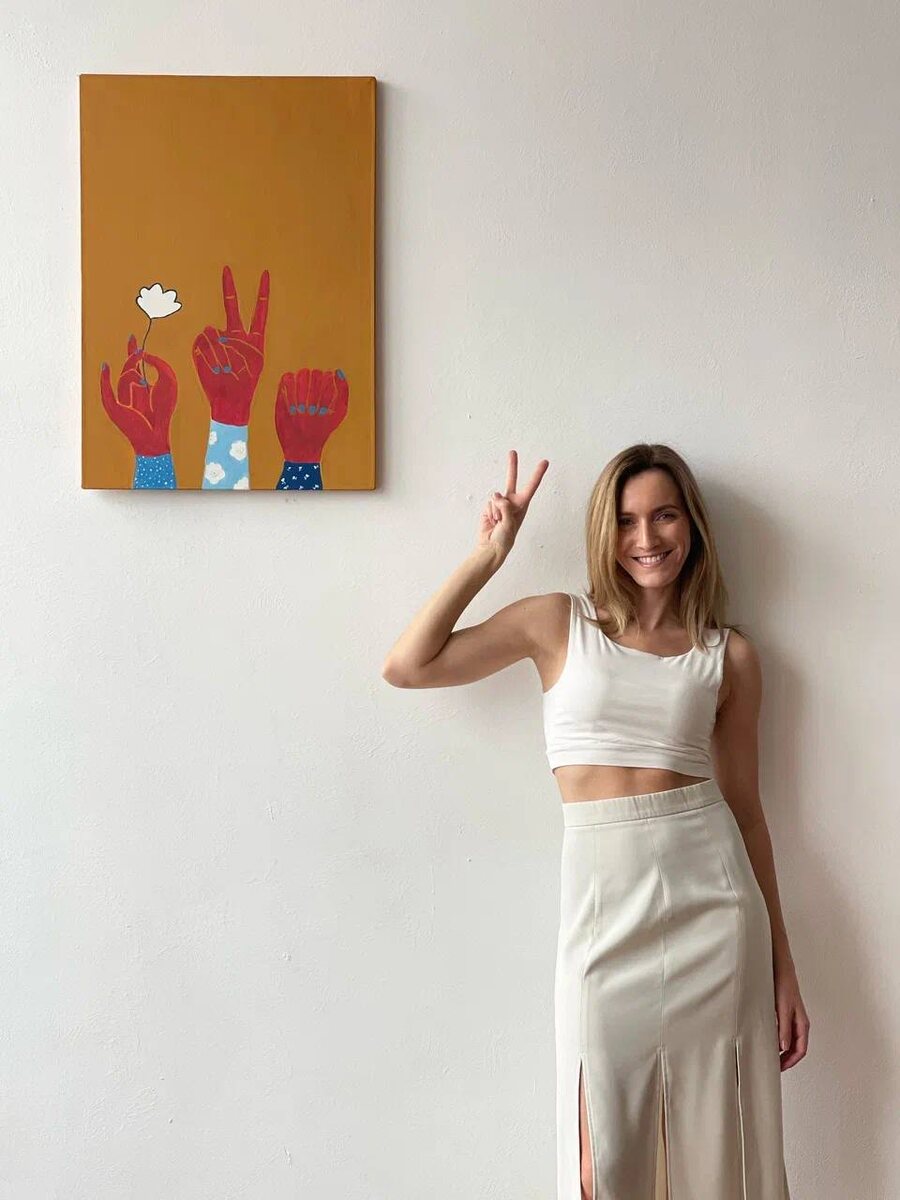 Фото из личного архива, автор картины Александра Клабукова