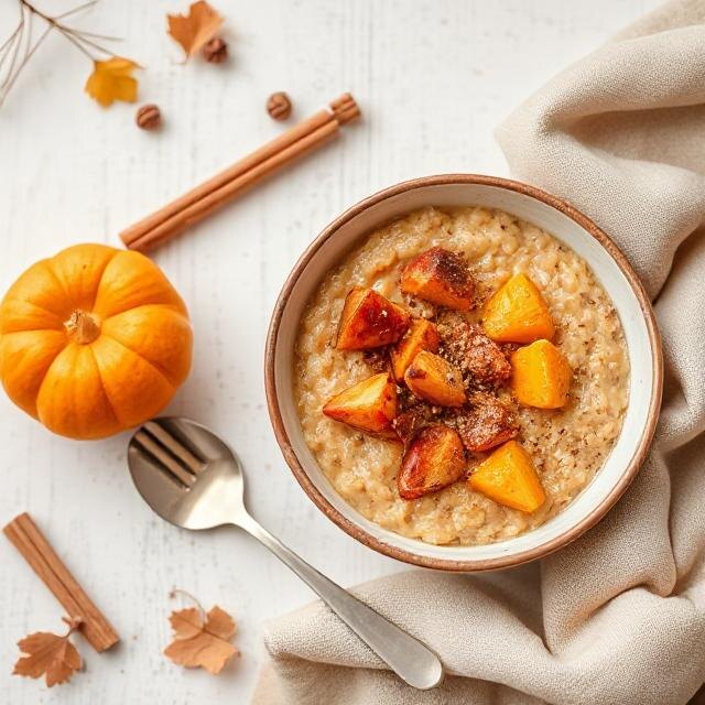 Осенние каши (с тыквой, фруктами, корицей, медом)