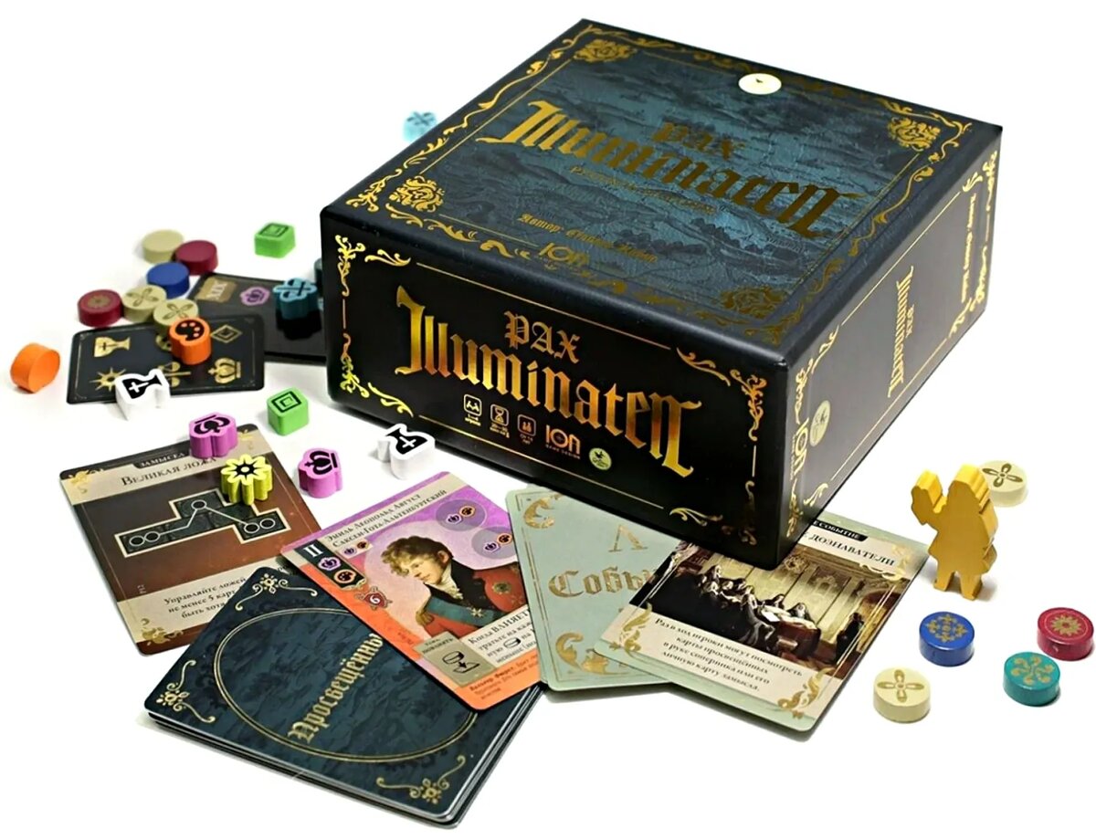 Компоненты игры Pax Illuminaten