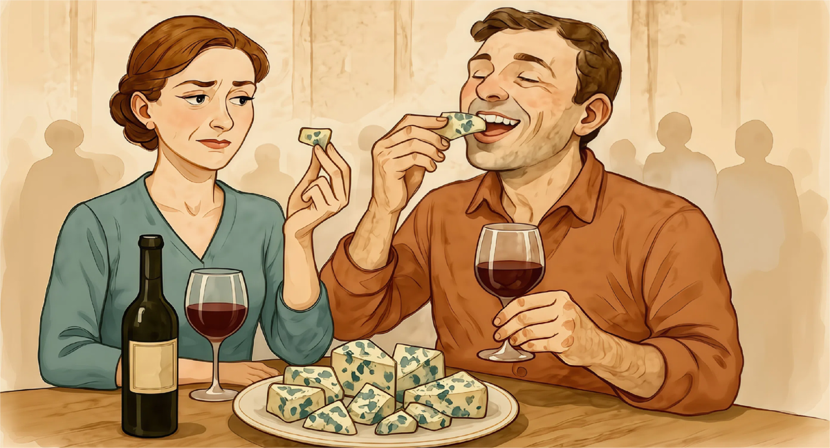 Что общего у вонючих носков, элитного сыра и бокала вина?