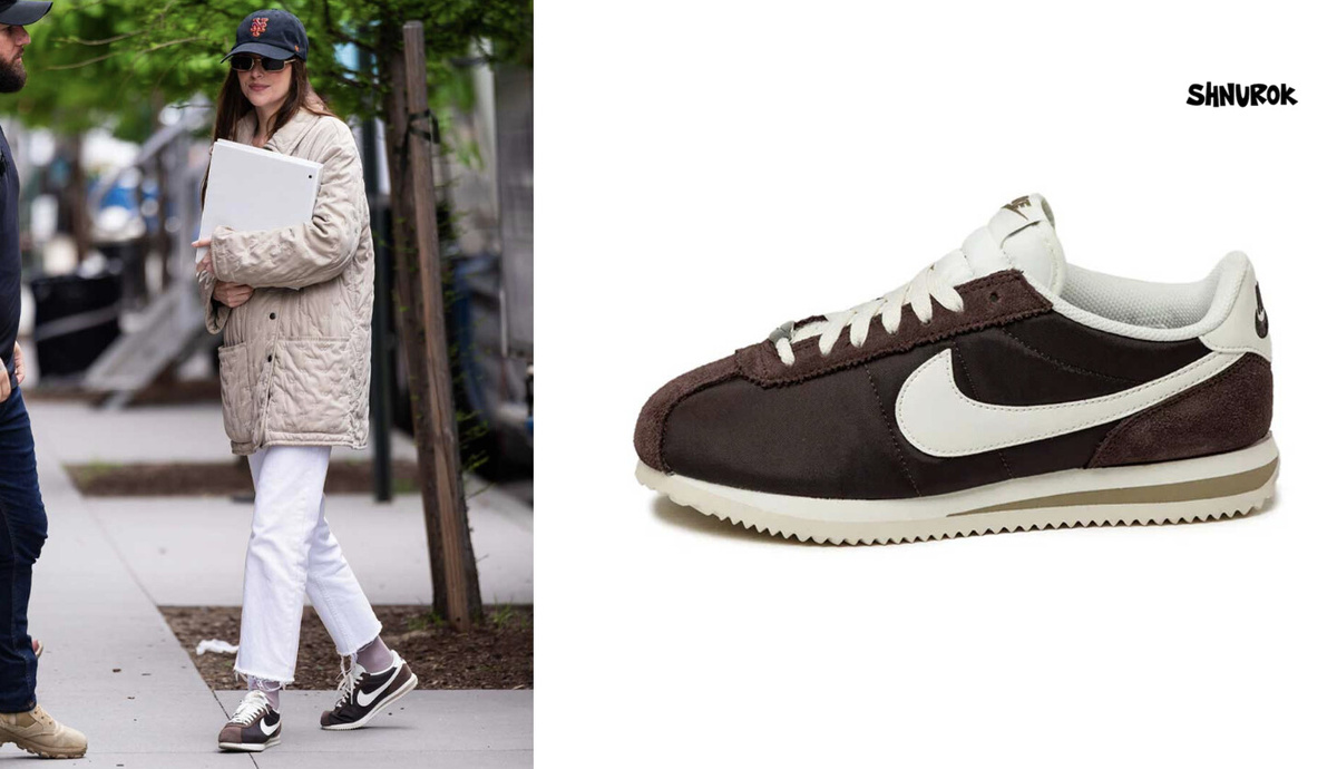 Дакота Джонсон в Nike Cortez