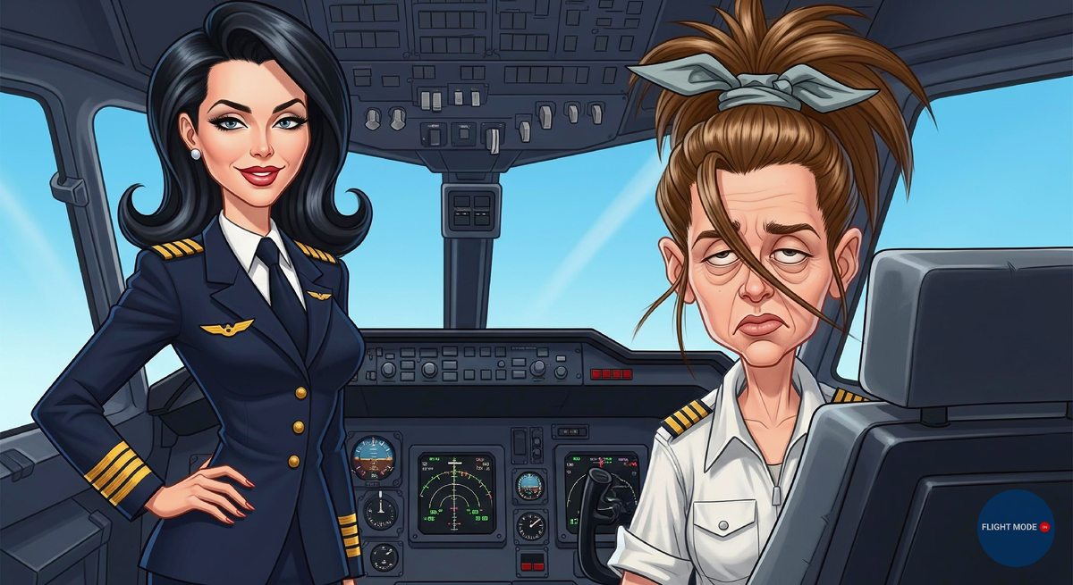 #женщиныпилоты #авиация #командир #кокпит #профессионализм #стиль