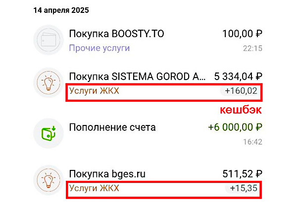 Начисления за оплату ЖКХ. Скриншот автора материала