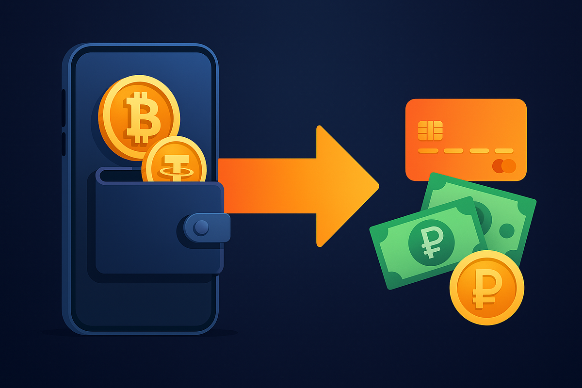 Перевод криптовалюты на карту
