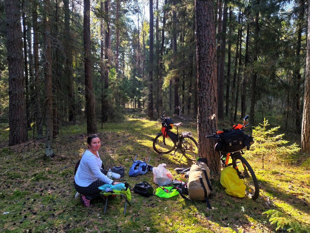 Ночёвка в лесу. 3-й день велопохода Переславль-Дивеево