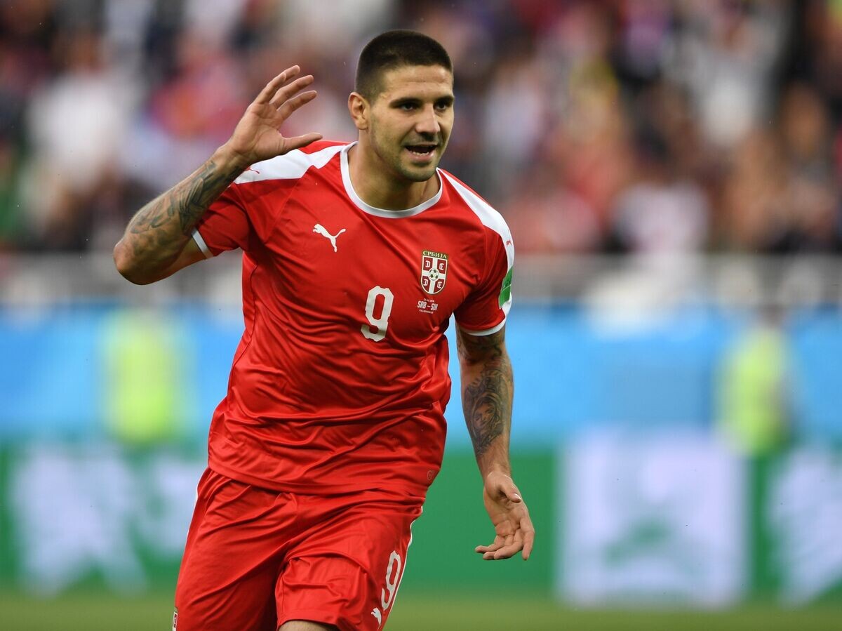    Нападающий сборной Сербии Александар Митрович© РИА Новости / Григорий Сысоев
