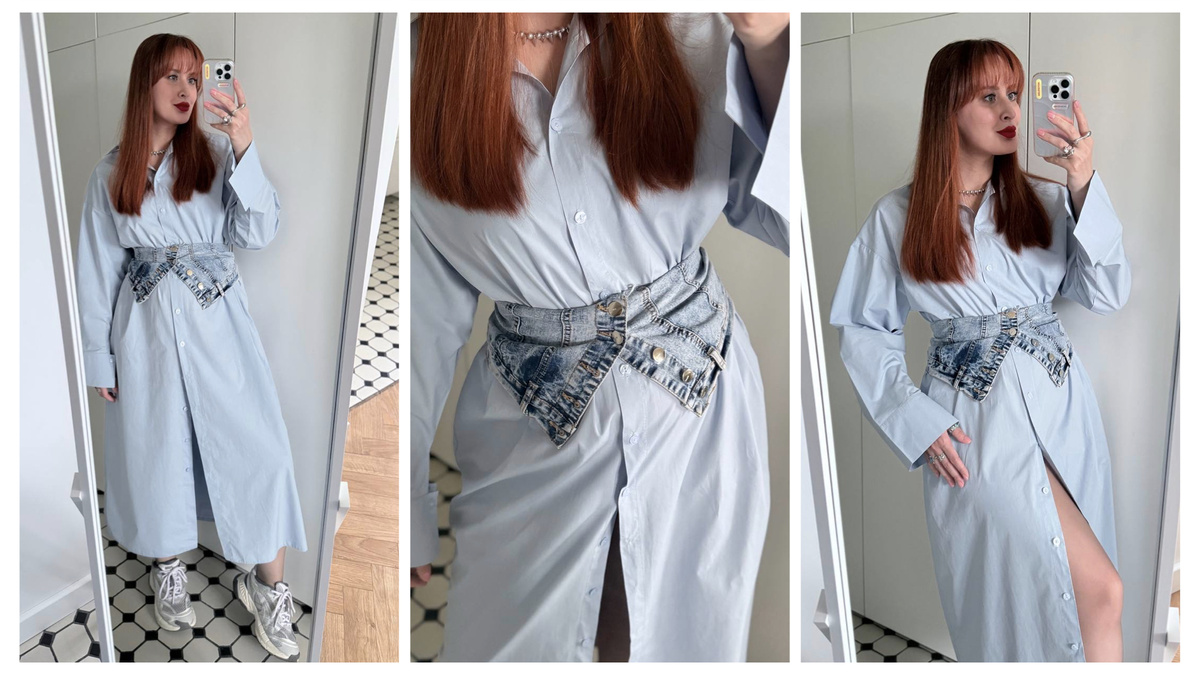 Топ, он же баска — befree, платье — WB, кроссовки — Puma