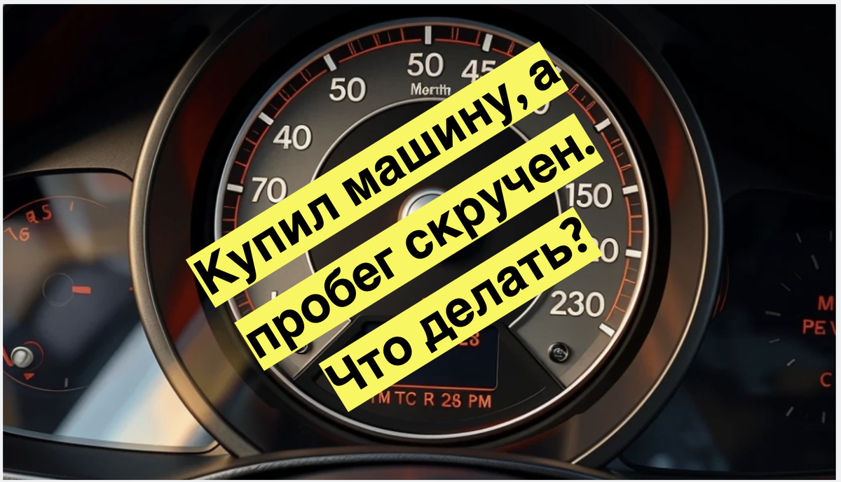 Автомобиль со скрученным пробегом