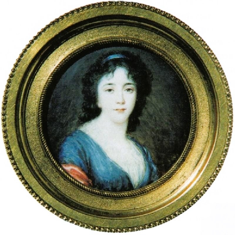 Екатерина Владимировна Апраксина, урожденная княжна Голицына, худ. Августин Ритт, 1790-е гг.