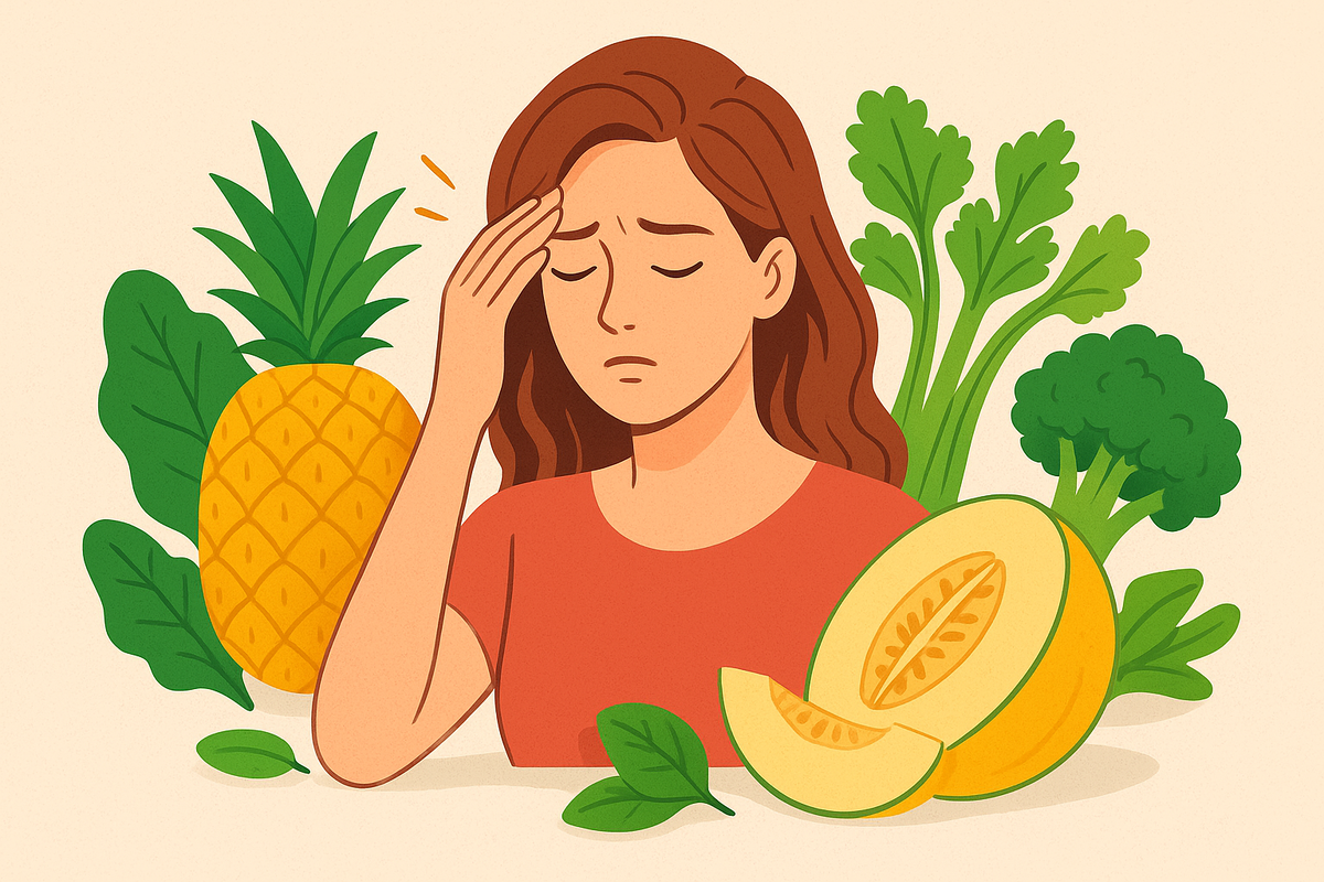 Ананас и дыня от стреса