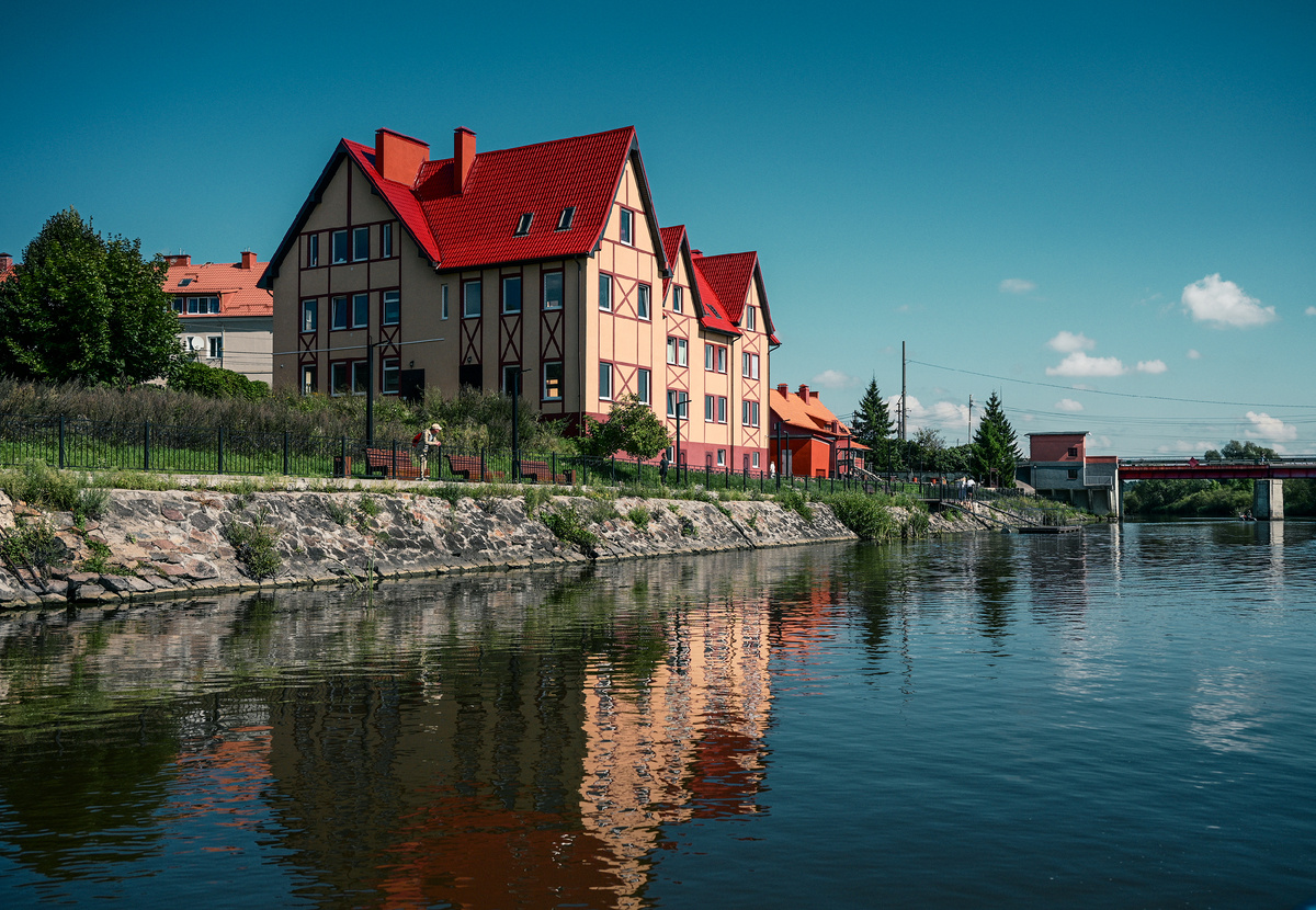 Гвардейск. Река Дейма. Калининградская область. Фото: Михаил Рябинин