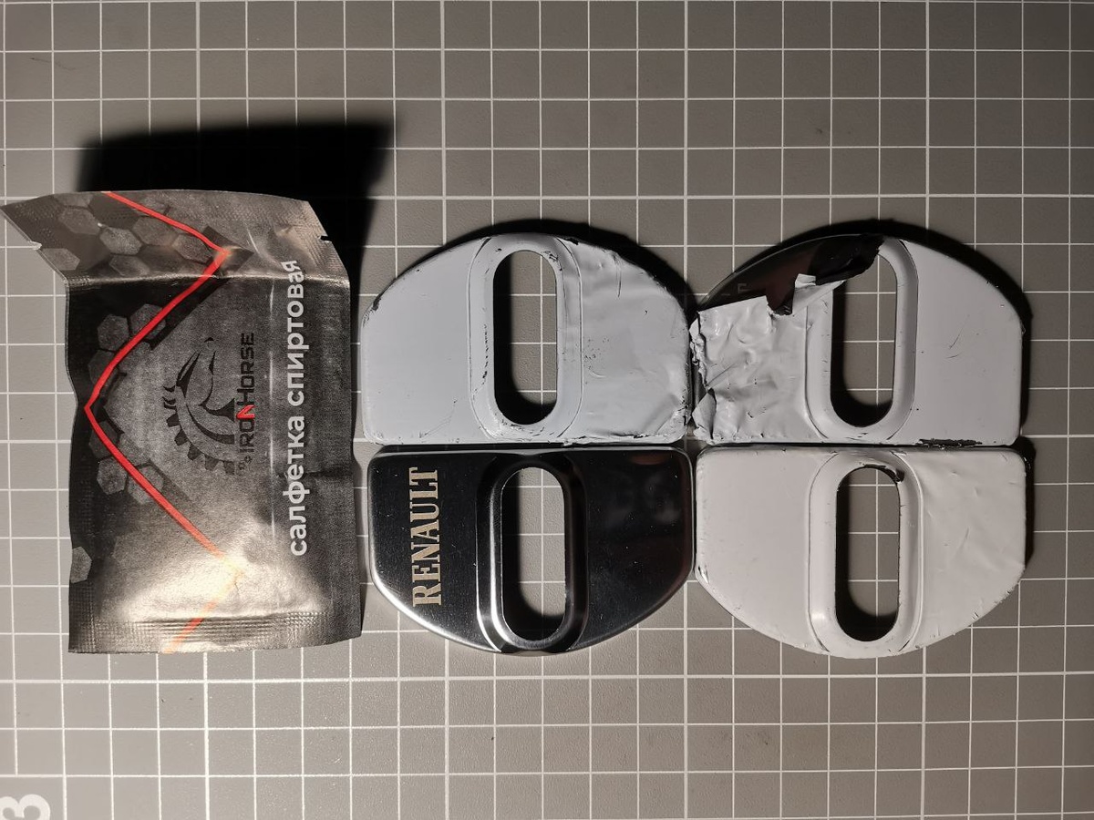 Комплект накладок на петли замков дверей