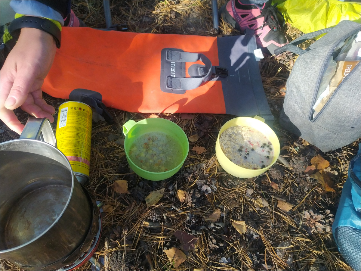 Утренний чай и каша