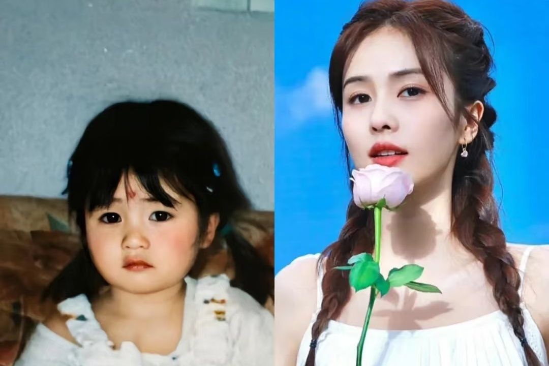 Бай Лу в детстве и сейчас.