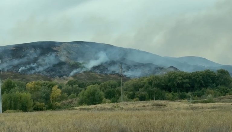    На востоке Оренбургской области продолжают тушить степной пожар Оренбуржье