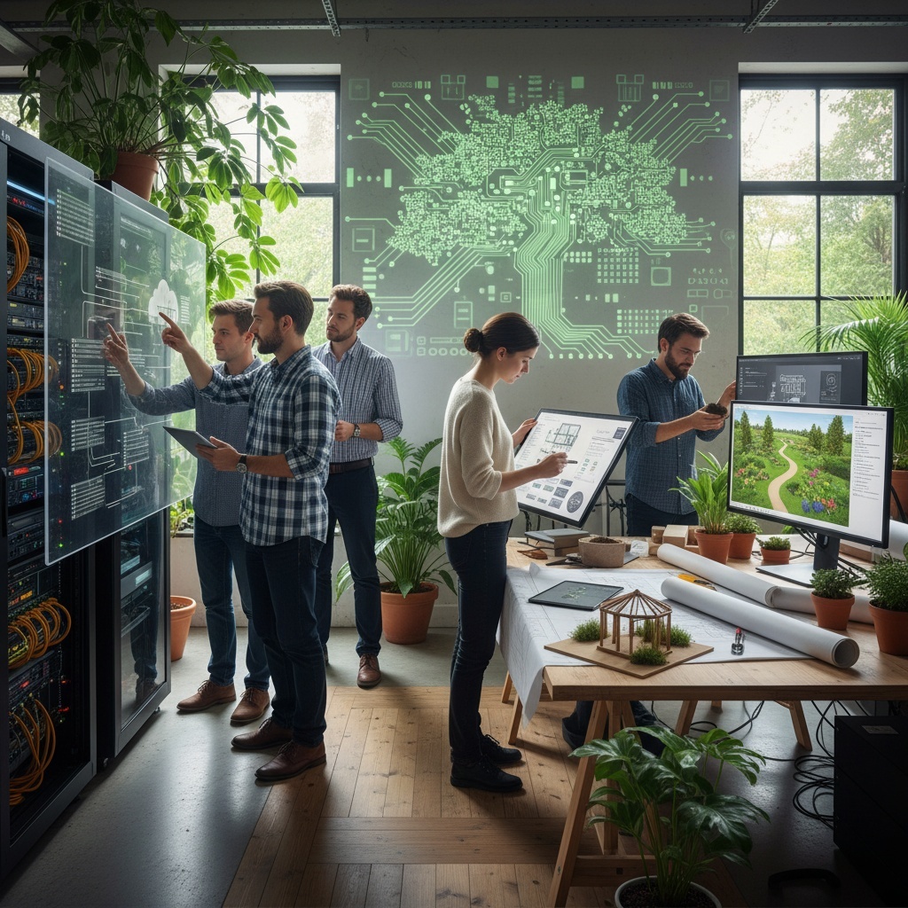 Создание IT-инфраструктуры для ландшафтного бюро в Москве