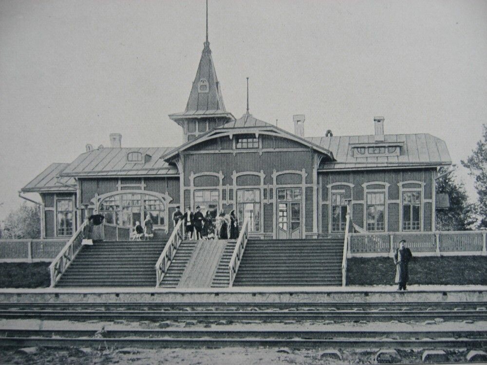 Вид станции Билимбай в начале XX века. Источник: Википедия
