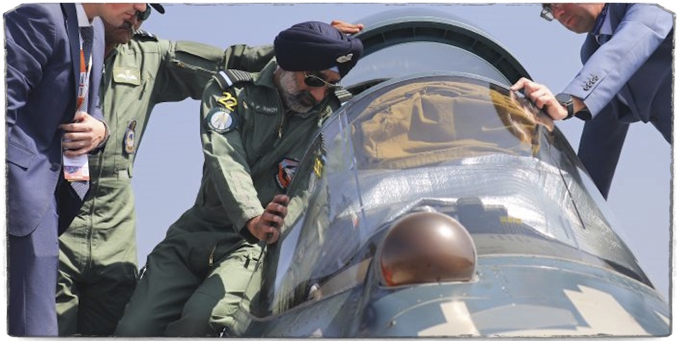 Источник: Пресс-служба МО. Су-57Э на шоу Aero India.