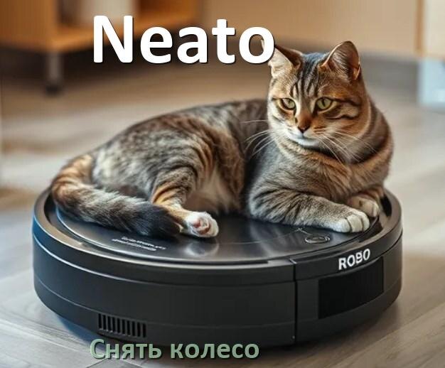 
Как на роботе пылесосе Neato снять колесо и почистить