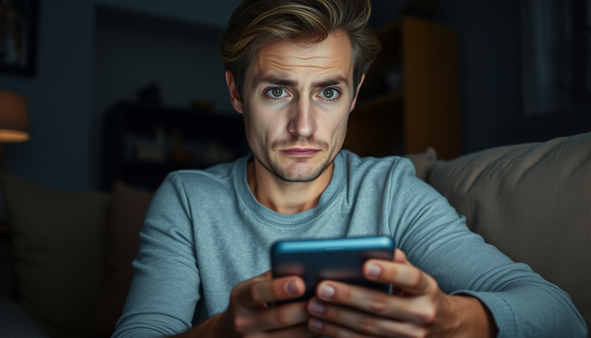    Сцена с тревожным окном сообщения на телефоне, изображающая ситуацию с получением непрошенного кода подтверждения.