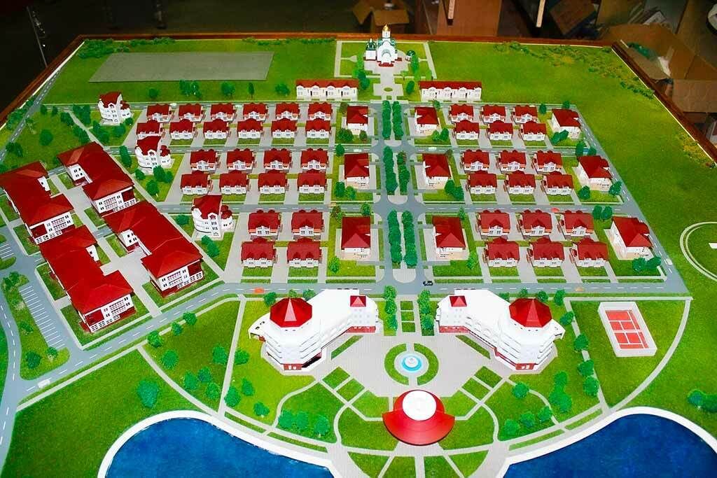 Заказать изготовление макета коттеджного посёлка