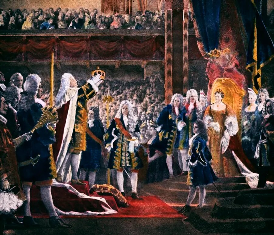   Фридрих Первый возлагает на себя корону, Кёнигсберг, 1701 год