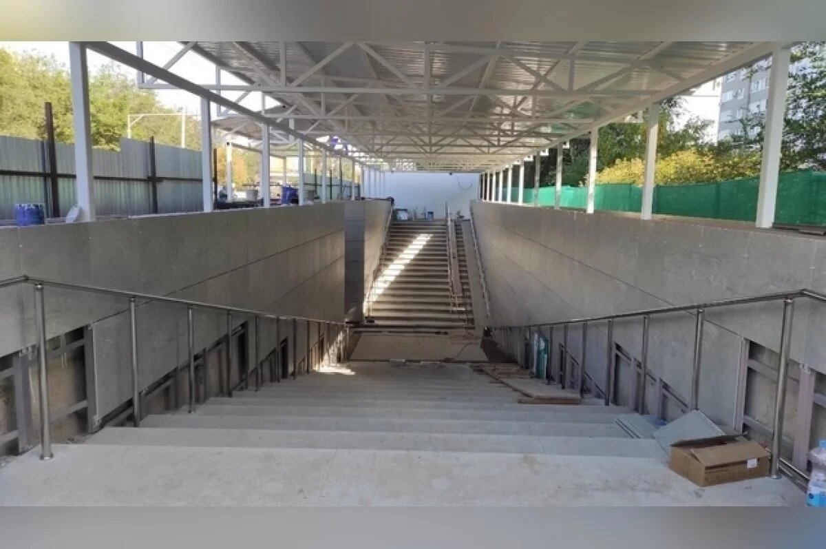    ​Капремонт подземного перехода на Пролетарской в Оренбурге продолжается