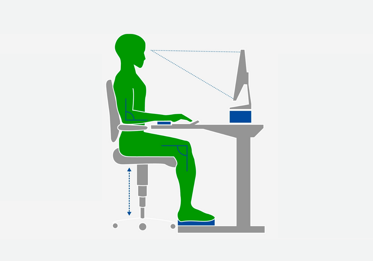 Как правильно сидеть за компьютером