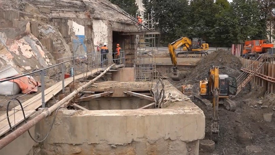    Ремонт станции "Фрунзенская". Автор фото: Петербургский метрополитен.