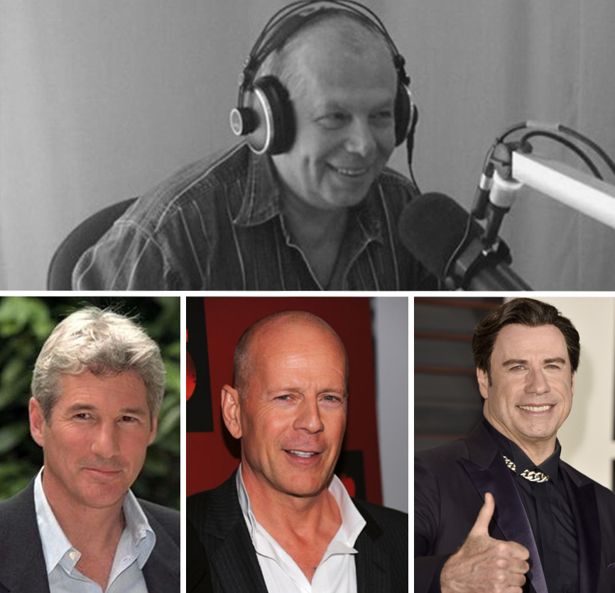 Владимир Герасимов. Вниза на фото Ричард Гир, Брюс Уиллис, Джон Траволта