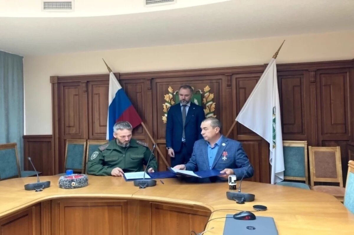    В Томске казаки и ветераны СВО подписали соглашение о сотрудничестве