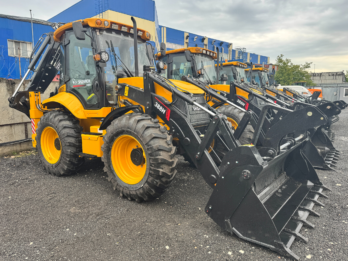 Основные характеристики экскаваторов-погрузчиков SHANMON 388Н