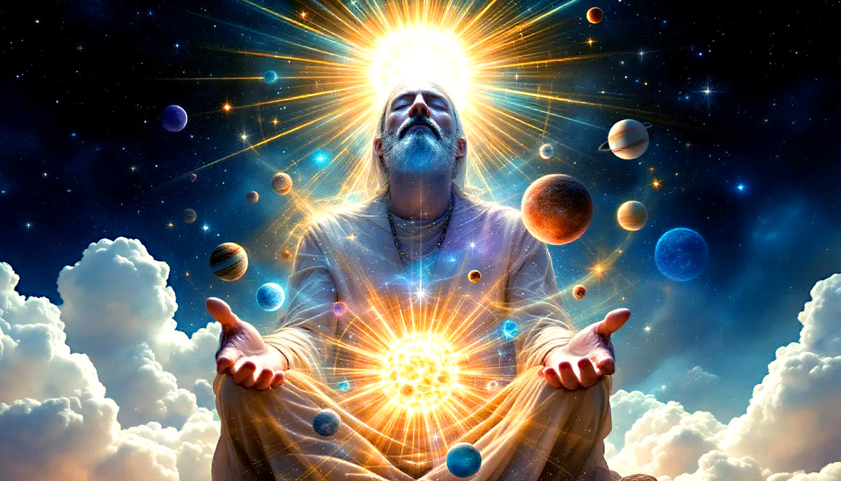 Ты — Бог, играющий в прятки с самим собой.