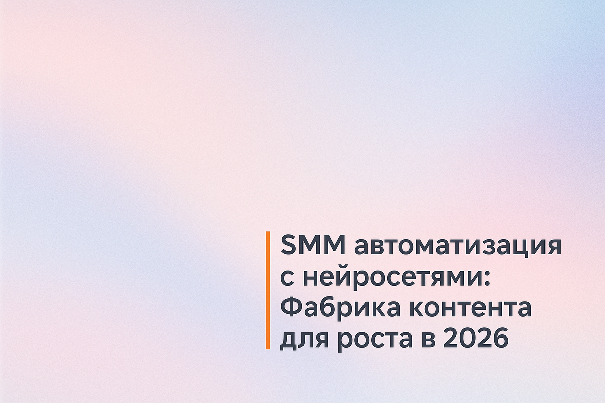    SMM автоматизация с нейросетями: Фабрика контента для роста в 2026 Никита Титов