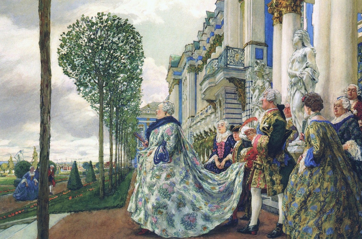   Евгений Лансере. Императрица Елизавета Петровна в Царском селе. 1905 год. /Евгений Лансере / Википедия 