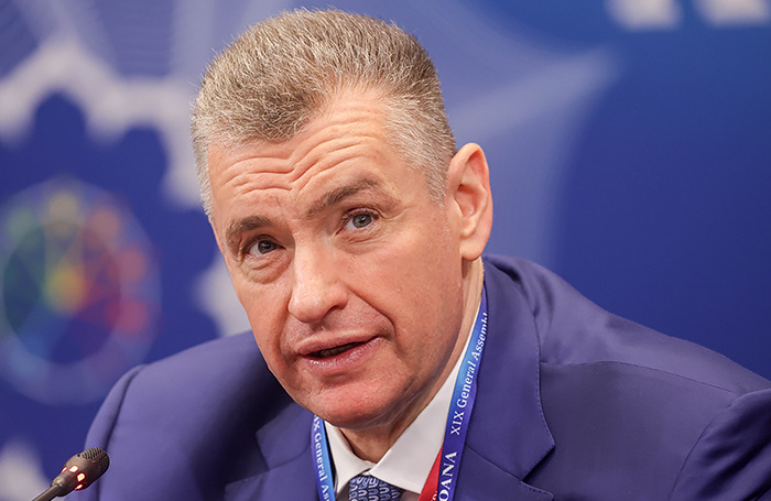    Руководитель фракции ЛДПР в Госдуме РФ Леонид Слуцкий.Кирилл Кухмарь/ТАСС