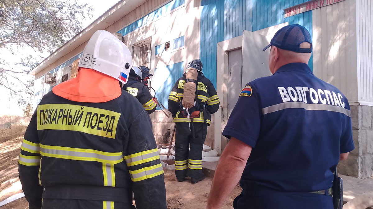 Пожарно-тактическое учение на железнодорожной станции