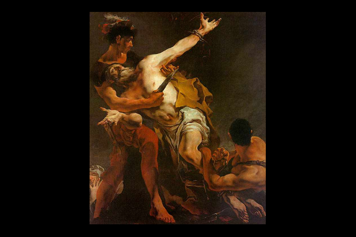 Мучения апостола Варфоломея отразил в своей картине итальянский живописец XVIII века Тьеполо. Фото: Wikipedia/Public Domain