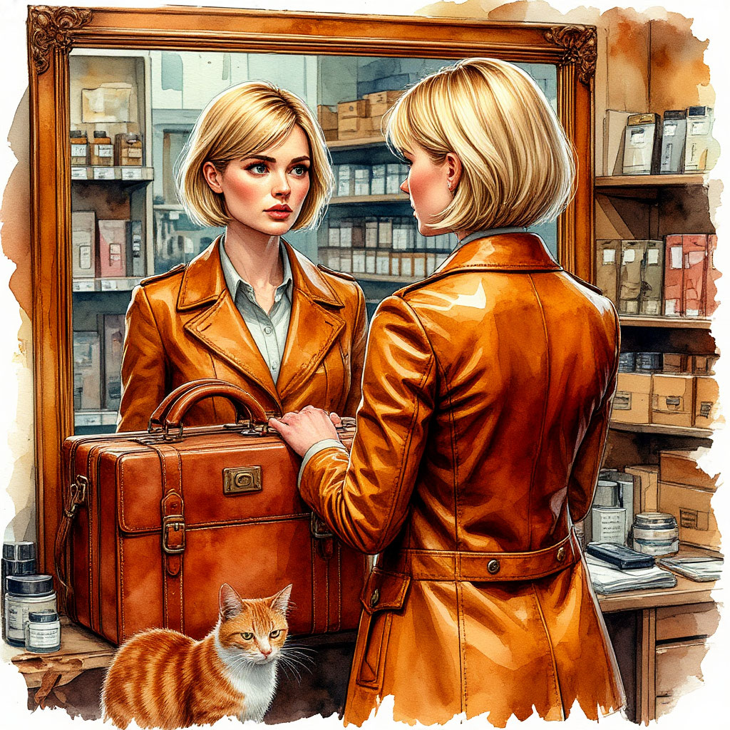 Кожаный портфель