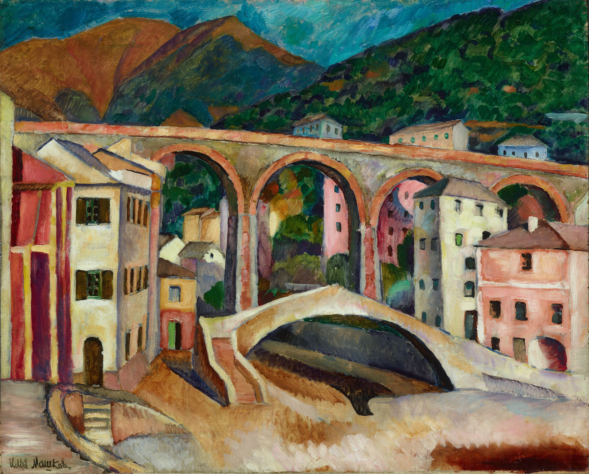    Илья Машков, «Италия. Нерви. Пейзаж с акведуком», 1913 год