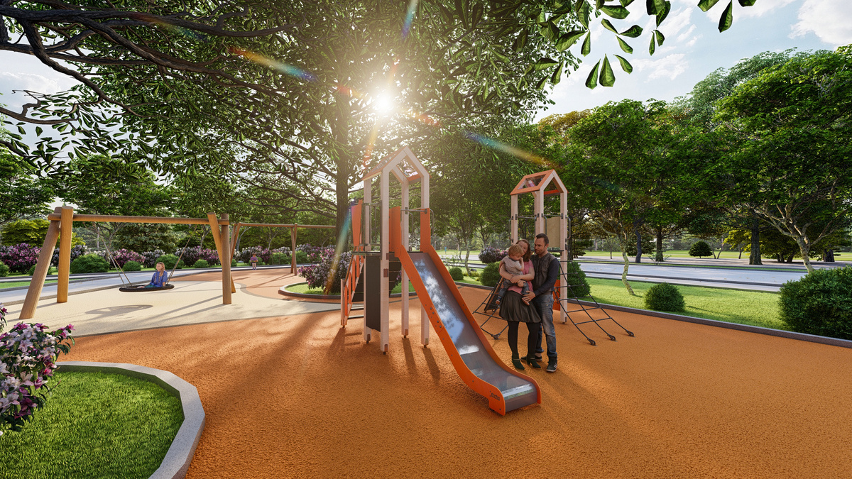 Дизайн-проект детской площадки в коттеджном поселке от Roman Group