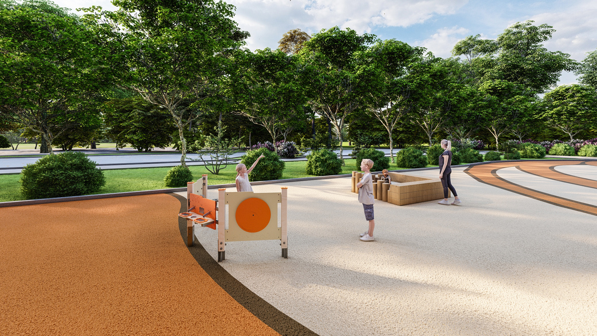 Дизайн-проект детской площадки в коттеджном поселке от Roman Group