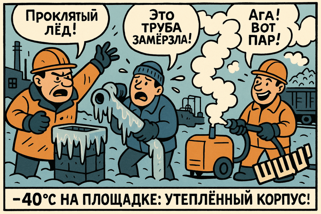    На изображении показан утеплённый корпус, который обеспечивает стабильную работу в условиях -40 °C.