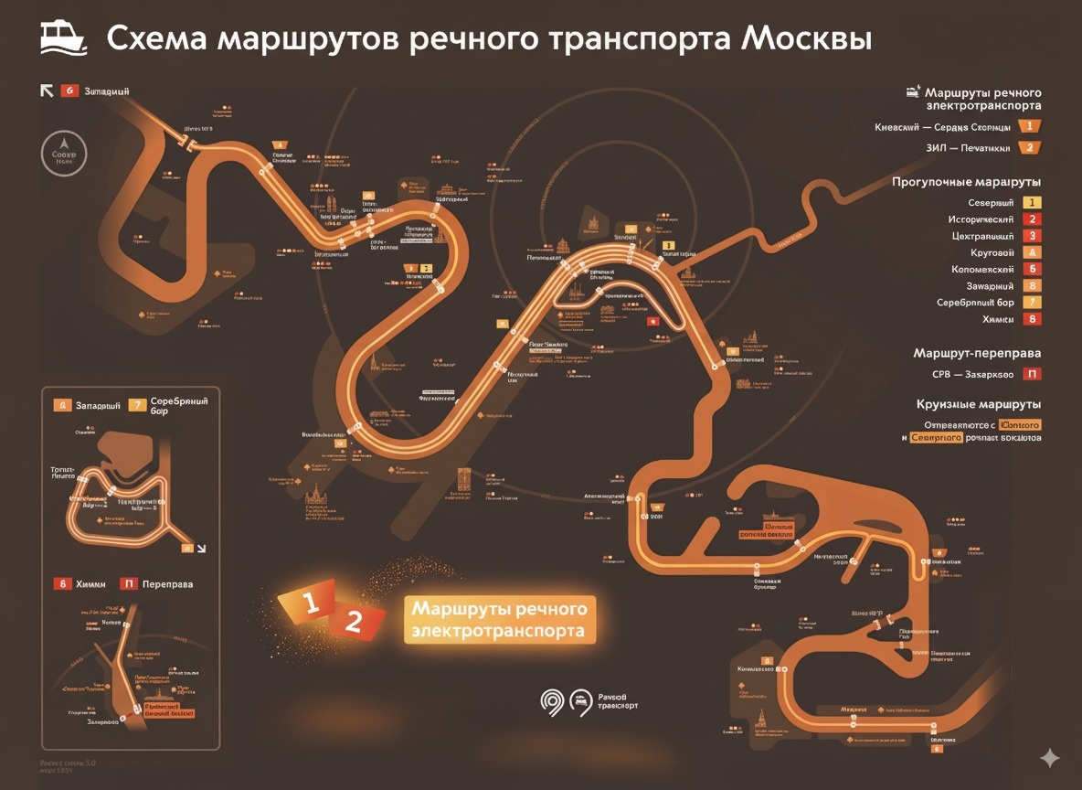 Маршруты электросудов в Москве – это первый в мире проект круглогодичных регулярных речных маршрутов, использующий экологичный водный транспорт для перевозки пассажиров по Москве-реке. 